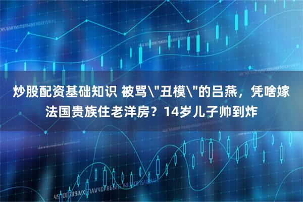 炒股配资基础知识 被骂＂丑模＂的吕燕，凭啥嫁法国贵族住老洋房？14岁儿子帅到炸