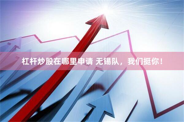 杠杆炒股在哪里申请 无锡队，我们挺你！